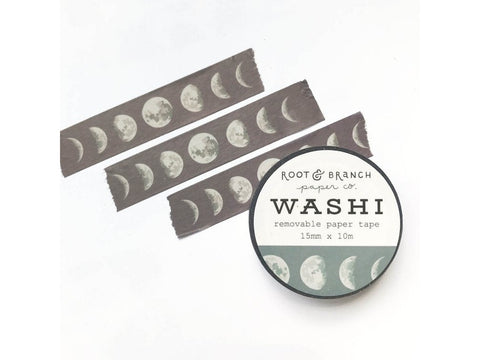 Removable eco friendly tape wash tape with moon phases
