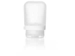 GoToob Single Silicone Travel Bottles: Size Small, 1.7fl oz (53ml), Clear in color