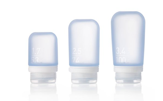 GoToob Single Silicone Travel Bottles: Size Small, 1.7fl oz (53ml), Clear in color