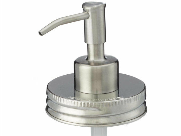 Mason Jar Soap Dispenser Lids - for Regular Mouth Jars Mason Jar Soap Dispenser Lid Jarmazing Products Stainless steel  