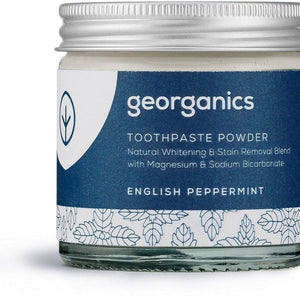 Natural Mineral Toothpaste | Tooth Powder | English Peppermint | 60 ml jar