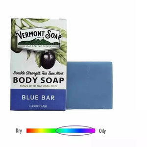 Organic Handmade Bar Soap: Blue Bar, 3.25 oz soap Vermont Soap   