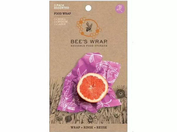 Bee's Wrap Wax Food Wraps - Variety 3 Pack bees wax food wraps Bee's Wrap   