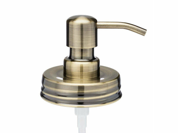 Mason Jar Soap Dispenser Lids - for Regular Mouth Jars Mason Jar Soap Dispenser Lid Jarmazing Products Brass  