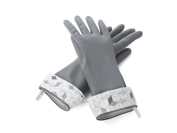 Splash Patrol Natural Latex Gloves Natural Latex Gloves Full Circle Home Gray: S/M  
