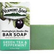 Organic Handmade Bar Soap: Matcha Green Tea & Peppermint, 3.25 oz soap Vermont Soap   