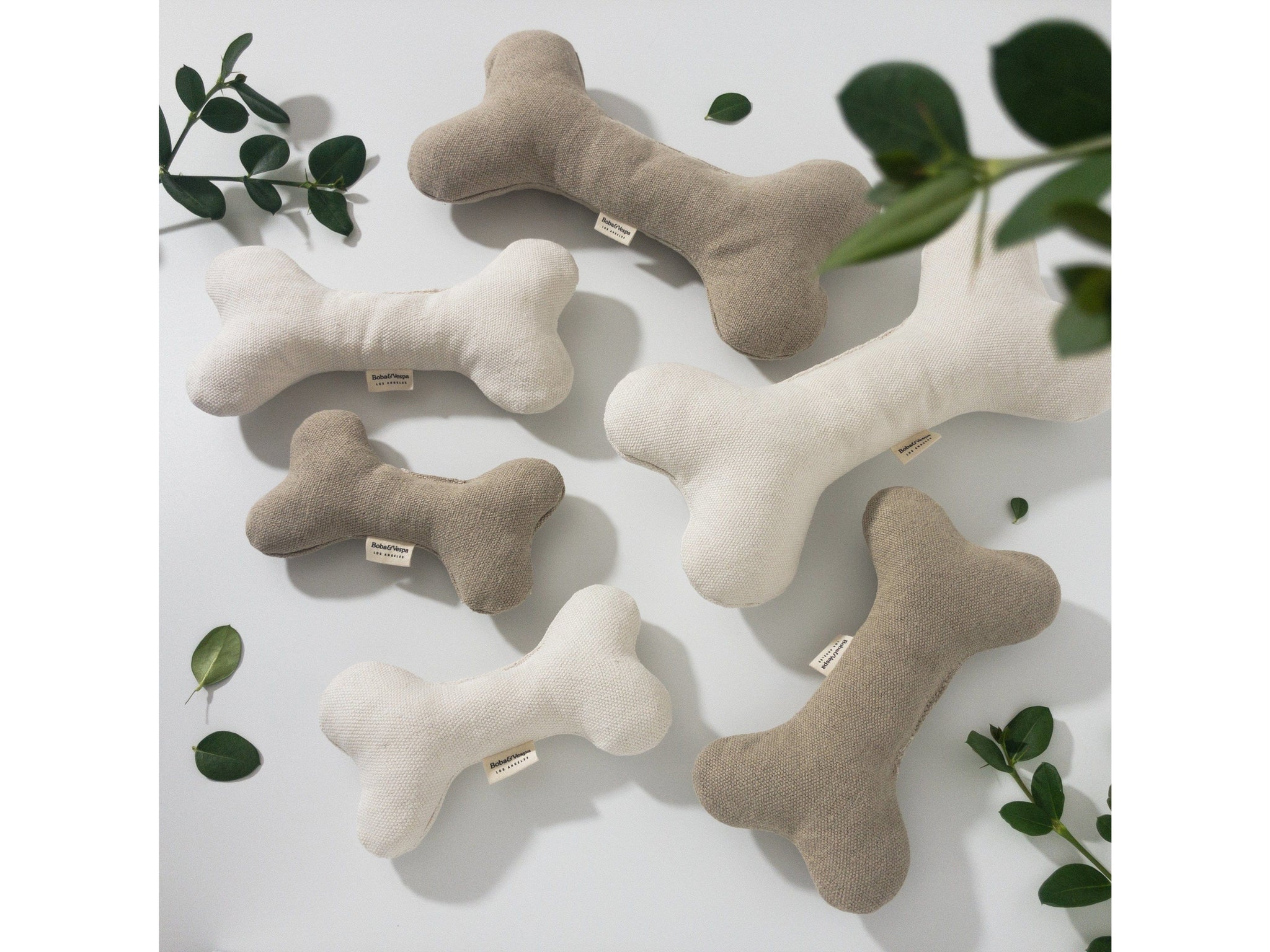 Organic Cotton & Hemp Dog Bone pets Boba & Vespa   