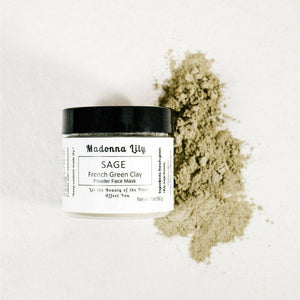 Sage Green Clay Mask skin care Madonna Lily   