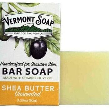 Unscented Shea Butter Bar soap Vermont Soap   